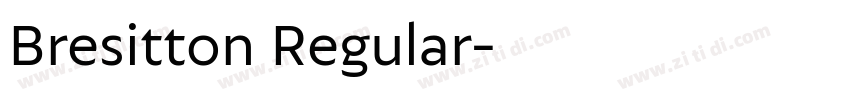 Bresitton Regular字体转换